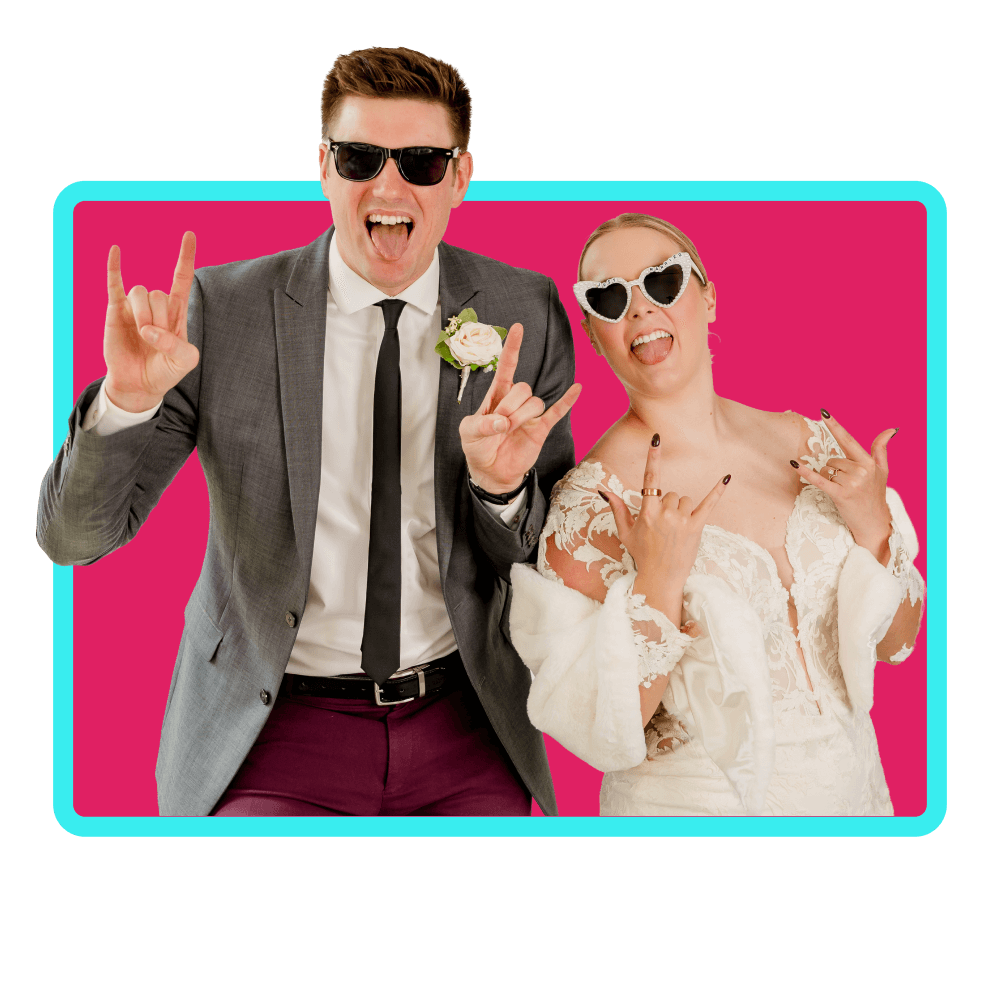 couple on their wedding day